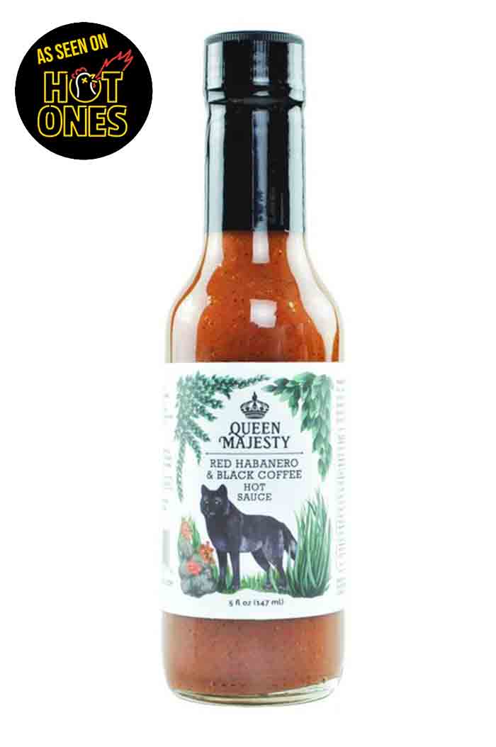 Queen Majesty RED HABANERO & BLACK COFFEE – pekoča omaka (147 ml)
