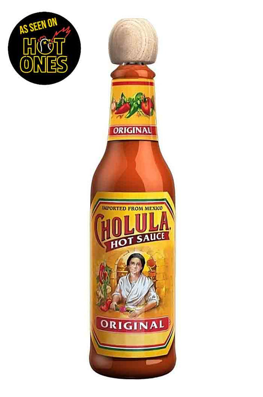 Steklenica klasične pekoče omake Cholula Hot Sauce Original - Kot vidno na Hot Ones