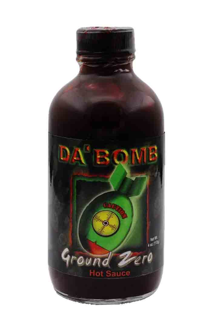 Steklenička Da Bomb Ground Zero – ekstremna čili omaka iz Kansasa, močnejša od Beyond Insanity