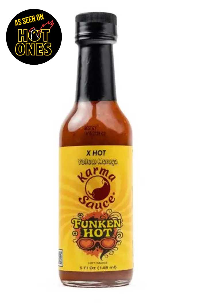 Karma Sauce Funken Hot Yellow Moruga pekoča omaka 148 ml