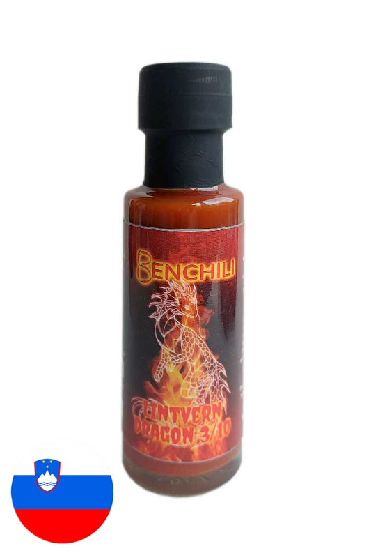 Lintvern Dragon – slovenska blaga sladka pekoča omakaz okusom hruške za pice, testenine in rižote