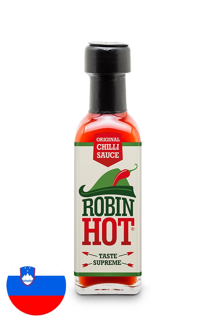 Robin Hot Original 100 ml – slovenska naravna pekoča omaka iz trajnostno pridelanih čilijev