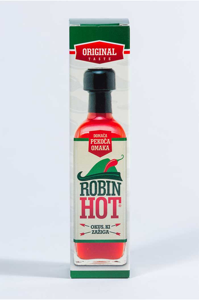 Robin Hot Original – uravnotežena pekoča omaka za pice, testenine, meso in solate