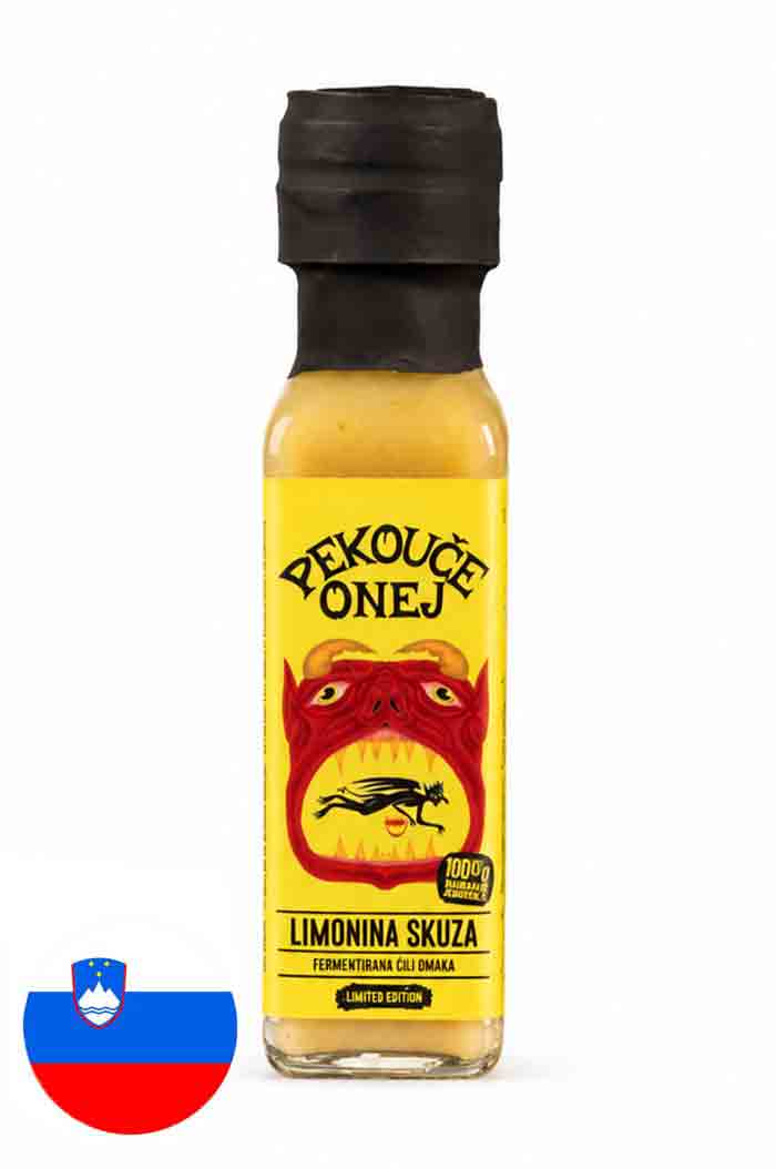 Pekouče Onej Limonina Skuza fermentirana pekoča omaka z limono in limeto