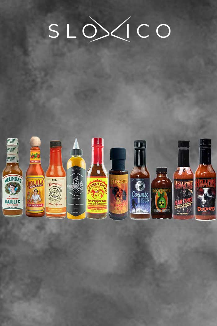 Izziv desetih vedno bolj pekočih omak.