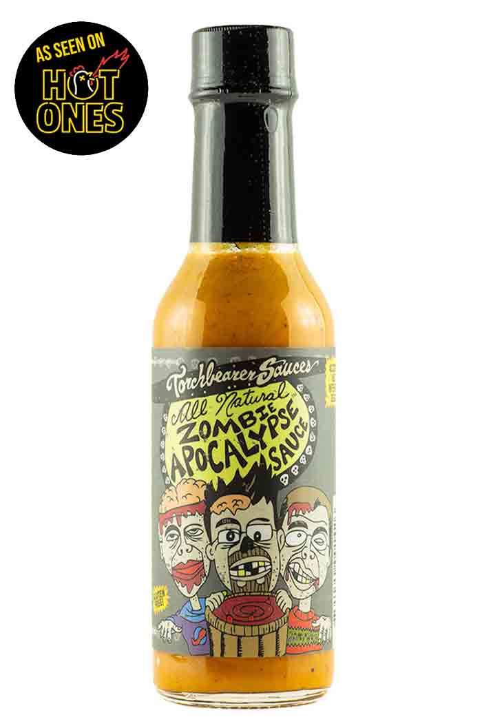 Steklenica pekoče omake Torchbearer Sauces Zombie Apocalypse - Kot vidno na Hot Ones