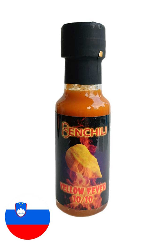 Benchili Yellow Fever – ekstremno pekoča omaka brez kisa za pice, burgerje, testenine in steak