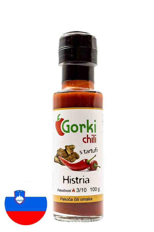 Gorki Chili Histria s tartufi – luksuzna pekoča omaka za testenine, meso in rižote