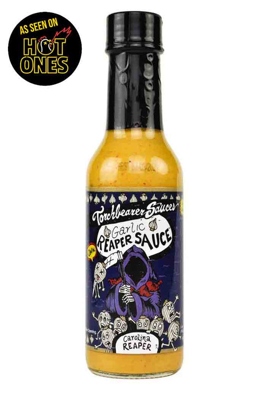 Torchbearer Garlic Reaper 142 g – pekoča omaka s česnom in Carolina Reaper